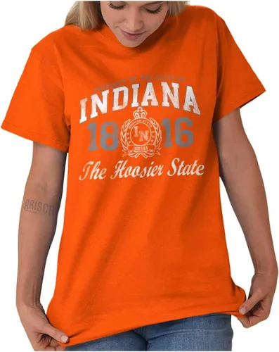 Vista 13 de Indiana Midwestern Souvenir Tourist in Crewneck Camisetas Mujer
