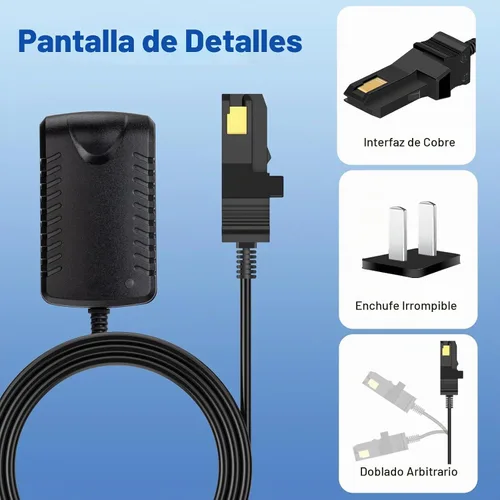 Vista 6 de Cargador de batería de 12 V para reemplazo del cargador de ruedas