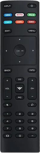 Vista 5 de XRT136 - Control remoto de repuesto para VIZIO TV D24F-F1 D32FF1 D43F-F1 E55U-D0 E55UD2 E55-D0 E55E1 M65-D0 M65E0 P65-E1 P75C1 P75E1 M65E1 M65E0