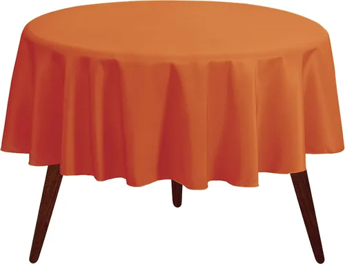 Vista 9 de Gee Di Moda Mantel redondo verde manzana de 70 pulgadas para mesas redondas de 24 a 48 pulgadas, tela lavable resistente, para mesa de bufé, fiesta