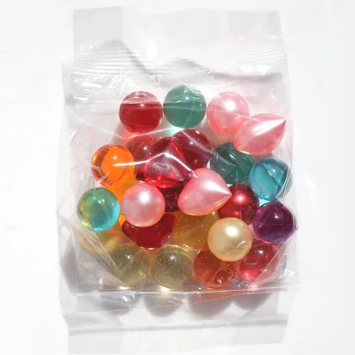 Vista 5 de Cuentas de aceite de baño (perlas), colores mezclados, la forma en que las recuerdas, paquete de 25