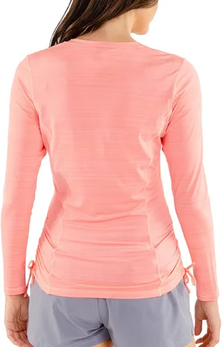 Vista 5 de ZeroXposur Camisa de natación ajustable con media cremallera para mujer