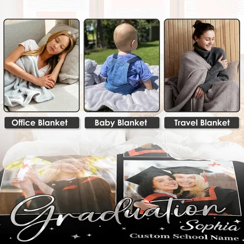 Vista 67 de Manta personalizada con imagen, manta personalizada con texto de fotos, manta de fotos personalizada para amiga, mamá y papá, regalos personalizados