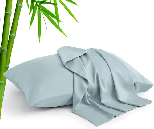 Vista 14 de BEDELITE - Juego de 2 fundas de almohada con solapa, tamaño estándar, rayón de bambú, frescas, suaves y transpirables, para personas calurosas