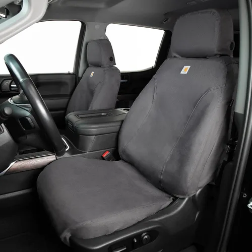 Vista 2 de Covercraft Carhartt SeatSaver Fundas de Asiento Personalizadas Compatible con Toyota Tacoma 2016-2023 Asientos Tipo Bucket de Primera Fila, Duck