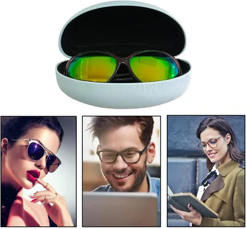 Vista 7 de Paquete de 4 fundas rígidas extra grandes, fundas protectoras para gafas y lentes de sol
