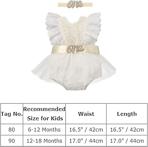 Vista 6 de Traje de bebé recién nacido para primer cumpleaños, traje de encaje bohemio, vestido tutú, brillante, banda para sesión de fotos, ropa