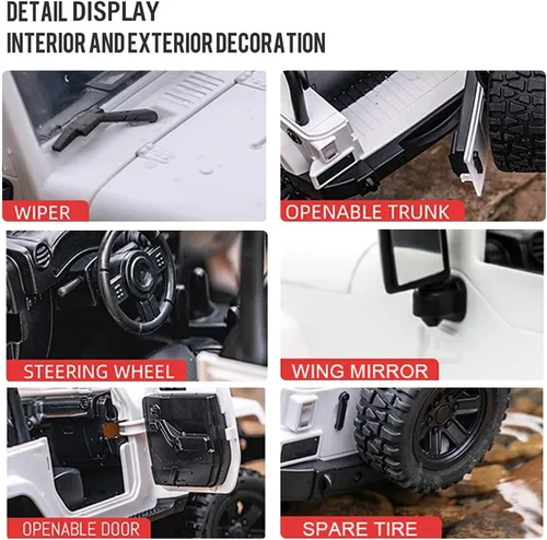 Vista 7 de GoolRC F2 1/14 escala 2.4GHz auto a control remoto, 4WD 18.6mph velocidad alta de carreras, todo terrenos fuera de carretera RC vehículo monstruo