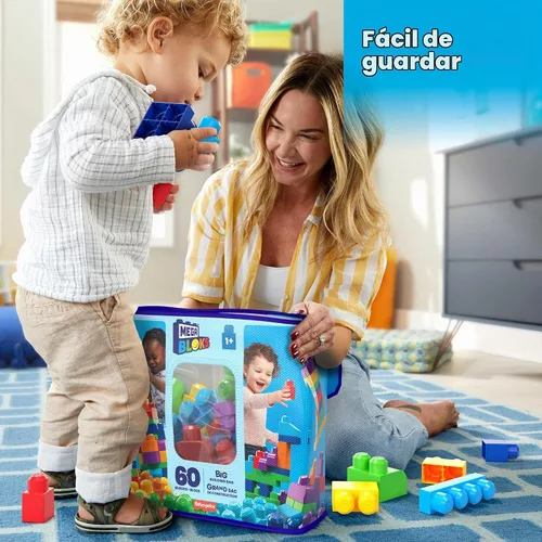 Vista 3 de Gran bolsa para construcción First Builders Mega Bloks, Rojo