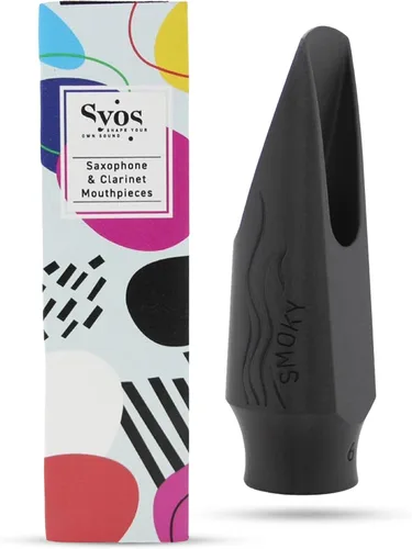 Vista 10 de Syos Boquilla para saxofón alto, Modelo Smoky, Mejora el sonido de tu saxofón alto con esta boquilla de saxofón alto fácil de tocar, oscura y cálida