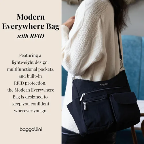 Vista 2 de Baggallini Modern Everywhere Crossbody Women 11x9x4.5 RFID Hobo Bag