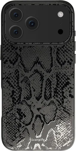 Vista 28 de SCORPIFY - Funda para iPhone 17 Pro Max Leopardo negro transparente LP-Negro Transparente Leopardo