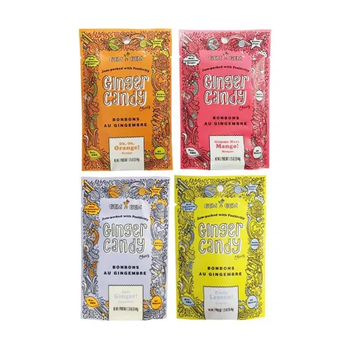 Vista 4 de Gem Gem Caramelo de jengibre masticable totalmente natural, 1.25 oz (paquete de 2) (jengibre)