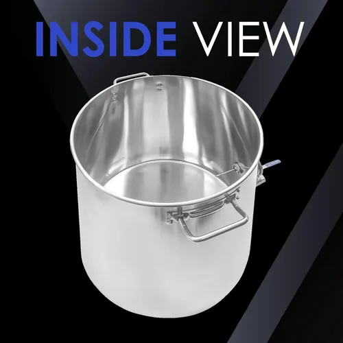 Vista 3 de CONCORD - Olla de acero inoxidable para preparar cerveza casera (accesorios sin agua) (20 cuartos de galón/5 galones)
