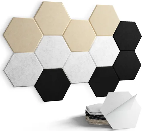 Vista 8 de Paneles acústicos, Magrowill, paquete de 12 paneles de pared insonorizados, paneles acústicos de alta densidad absorbentes de sonido