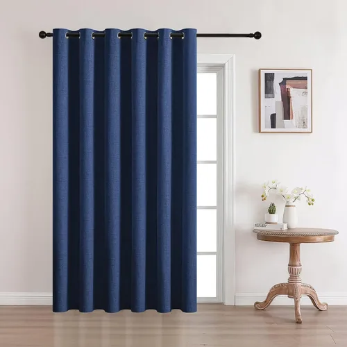 Vista 33 de CUCRAF - Juego de 2 paneles de cortinas de ventana con oscurecimiento total del 100%, de 54 pulgadas de largo, con aspecto de lino falso, cortinas