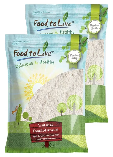Vista 8 de Food to Live Harina de sorgo blanco orgánica sin gluten, 8 onzas, granos enteros sin OMG, finamente molidos, puros, crudos. Buena fuente