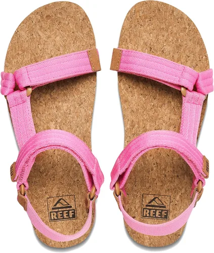 Vista 4 de REEF Cushion Rem Hi - Sandalias de plataforma para mujer, correa ajustable, soporte de arco y ventosas para el talón, Beige