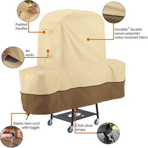 Vista 12 de Classic Accessories Veranda - Cubierta para horno de pizza al aire libre Blackstone resistente al agua de 42.5 pulgadas