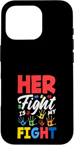 Vista 20 de Her Fight is My Fight Autism Awareness Case for iPhone XR