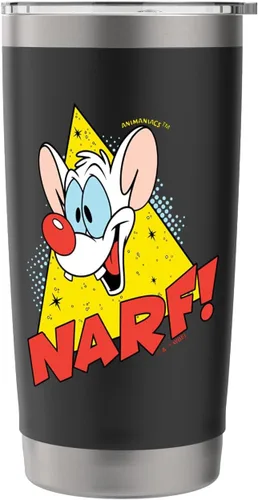 Vista 3 de Pinky and the Brain Narf - Vaso aislado de acero inoxidable