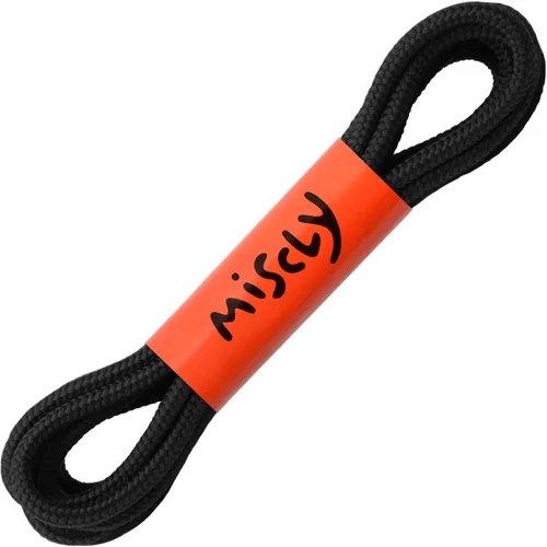 Vista 8 de Agujetas redondas para botas Miscly [1 par], cordones resistentes y duraderos para botas, botas de trabajo y botas de senderismo Negro