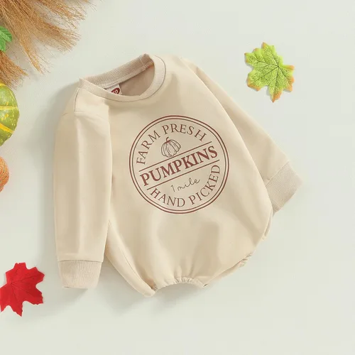 Vista 16 de Adobabirl Traje de Halloween para bebé, sudadera de fantasma, calabaza, mameluco, suéter de gran tamaño, lindo para otoño e invierno
