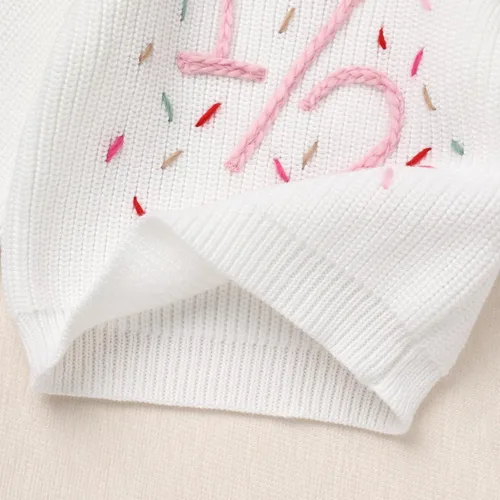 Vista 32 de Suéter de primer cumpleaños para bebés y niñas de un año de edad, sesión de fotos, otoño e invierno