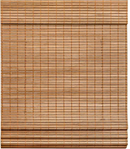 Vista 11 de LazBlinds Persianas Romanas de Bambú sin Cordón, Tratamiento de Ventana con Filtrado de Luz, Persianas de Bambú Enrollables para Ventanas, 23'' An x