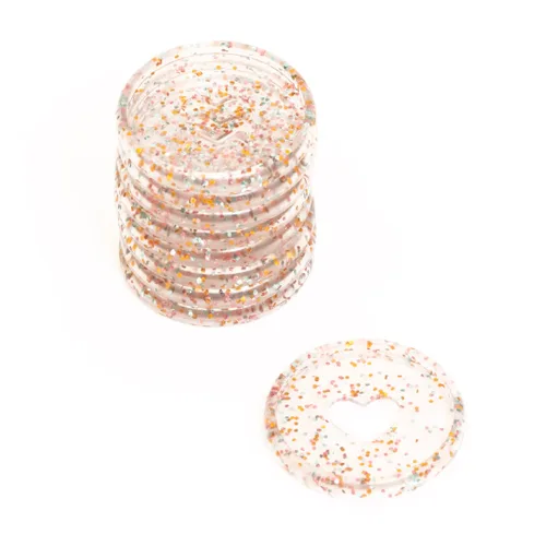 Vista 21 de Craftelier - Anillos de Disco M Metálicos con Corte de Troquel en Forma de Corazón para Encuadernación de Scrapbooking para Planners, Agendas