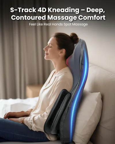 Vista 7 de COMFIER Shiatsu - Masajeador de cuello y espalda, almohadilla para silla