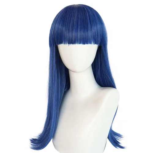 Vista 7 de Pelucas cortas de cosplay azules para hombres peluca masculina de Halloween (JOY)
