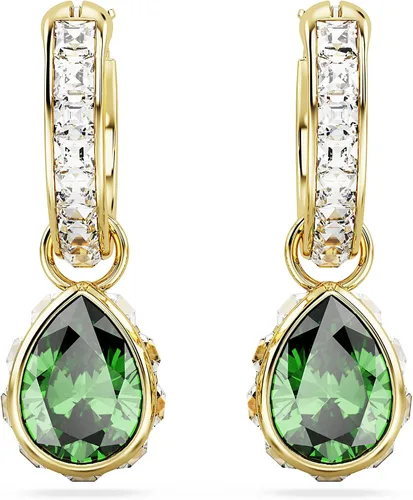 Vista 2 de Swarovski Chroma Stud Earring Collection, Rhodium and Gold Tone Finishes, Multi-Color Crystals