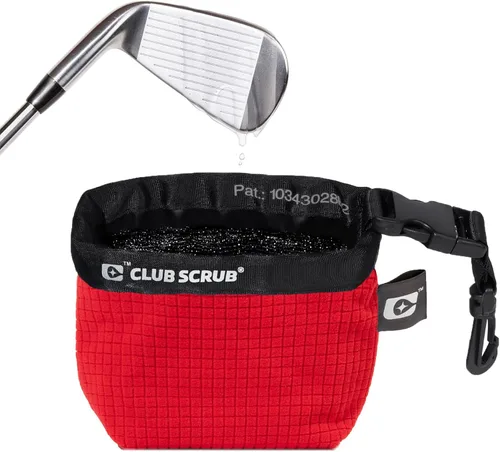Vista 11 de Club Scrub Bolsa de limpieza para palos de golf y pelotas de golf, forro impermeable con tecnología de cara limpia, clip desmontable, lavable a