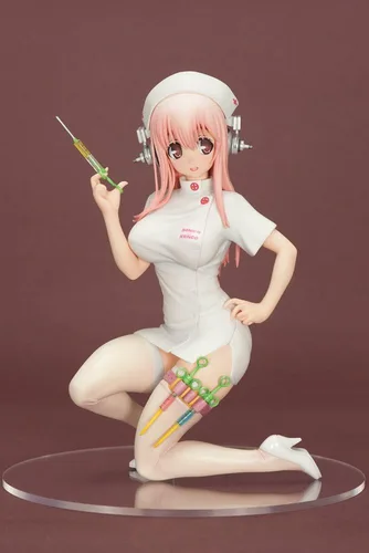 Vista 3 de Orchid Seed - Estatua de PVC Nitro Super Sonic 1/7 Super Sonico Nurse Versión 17 c