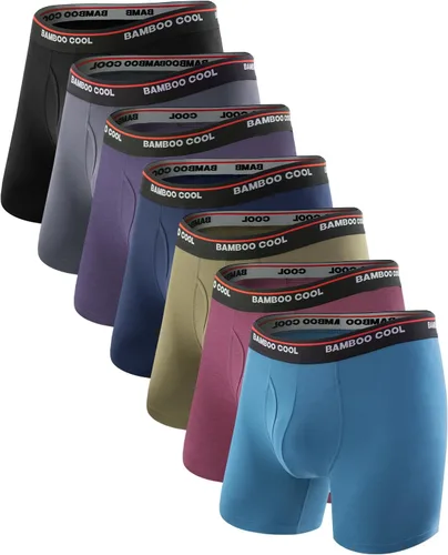 Vista 11 de BAMBOO COOL Calzoncillos tipo bóxer ultra suaves para hombre, paquete