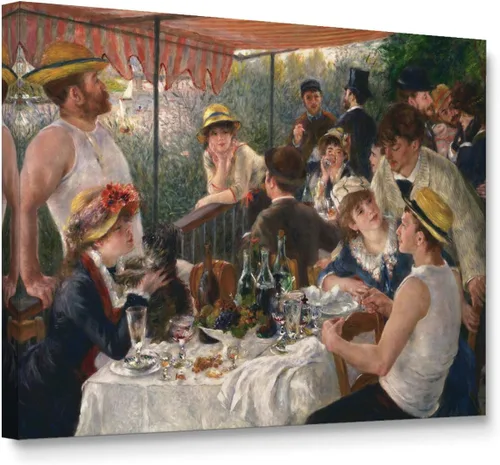 Vista 23 de Niwo ART - Montañas y mar, serie de pinturas más famosas del mundo, lienzo de pared para decoración del hogar, envoltura de galería, estirado