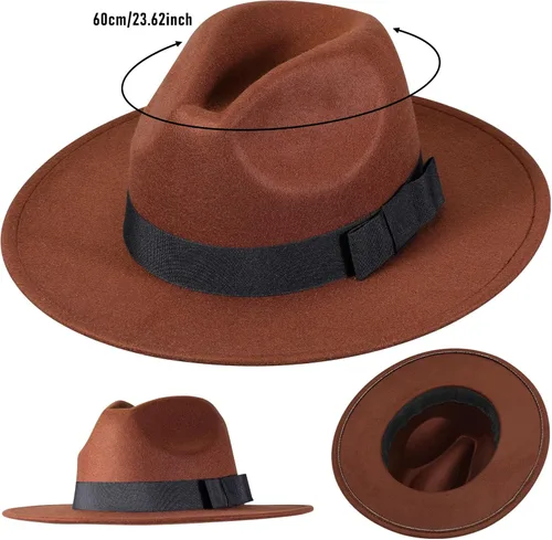 Vista 3 de Kasyat 6 piezas de accesorios de disfraz de detective para adulto, sombrero de detective para hombre, disfraz de inspector para disfraz de Halloween