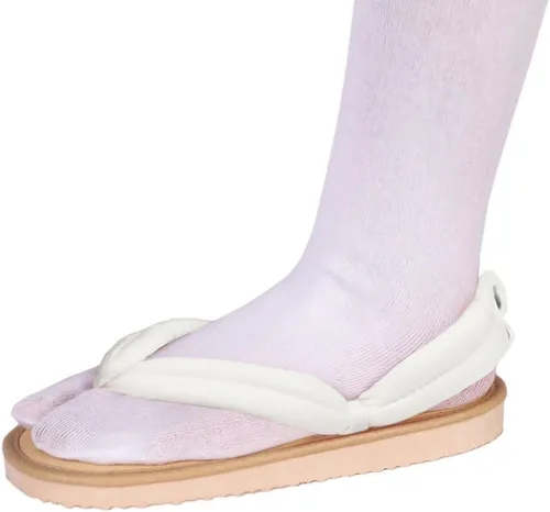 Vista 10 de UZAIN Anime Cosplay Clog Shoes Cosplay Sandal Prop Oshitari with Socks Negro