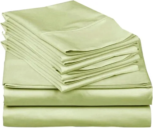 Vista 2 de Mattress-Homes Juego de sábanas de 4 piezas ultra lujosas 100% algodón suave de fibra larga de 16 pulgadas de profundidad, tamaño individual lavable