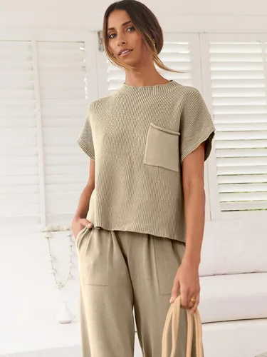 Vista 7 de ANRABESS Conjunto de dos piezas para mujer, suéter de punto y pantalones de cintura alta