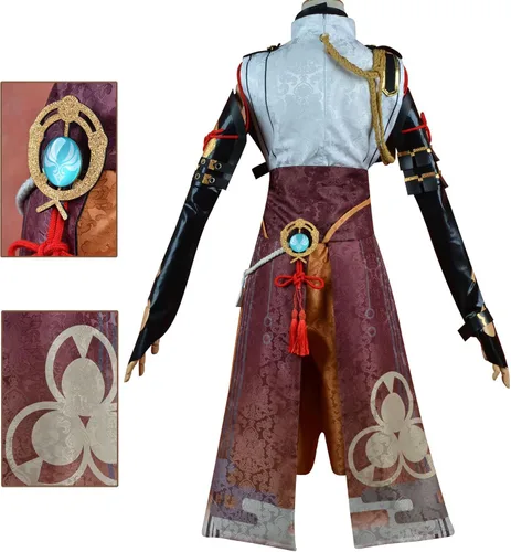 Vista 2 de ICIYO Genshin Impact Cosplay Shikanoin Heizou Juego de rol Disfraz de Halloween