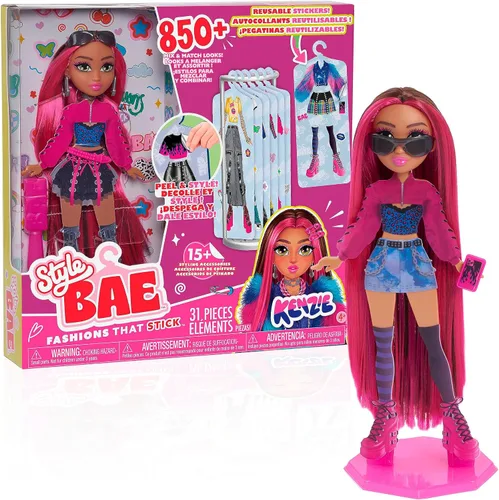 Vista 7 de Just Play Style Bae Dylan - Muñeca de moda y accesorios de 10 pulgadas, 28 piezas, juguetes para niños a partir de 4 años