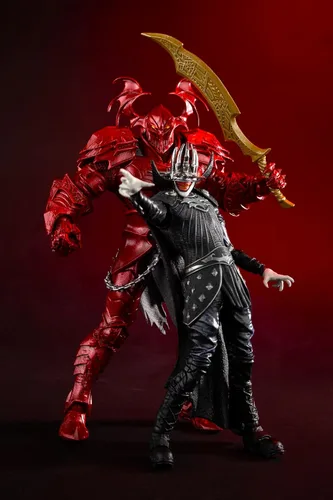 Vista 12 de McFarlane Toys - DC Multiverse Batman Who Laughs (Knight Armor) & The Merciless (Multiverso Oscuro) Figura de 7 pulgadas y Mega Figura McFarlane