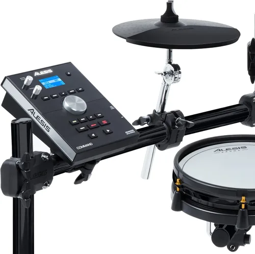 Vista 12 de Kit Alesis Drums Command Mesh SE - Set de batería eléctrica con almohadillas de malla de doble zona silenciosas, conectividad USB MIDI y más de 600