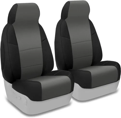 Vista 9 de Coverking Custom Fit cubierta de asiento para determinados modelos de Chevrolet – neopreno, Negro