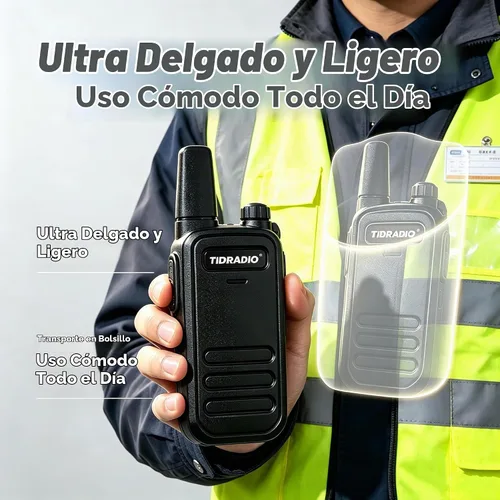 Vista 5 de TIDRADIO TD-M11 Plus Walkie Talkies Long Range,Waterproof/Dustproof,AI Noise Reduction,Web/APP Bluetooth Programming,NOAA,VOX,22CH,for