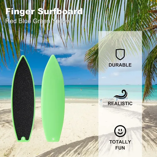 Vista 2 de Tablas de surf con dedos, tabla de surf para ventana de automóvil, tabla de surf con cuerda para niños, adolescentes y adultos Azul Negro Verde