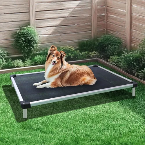 Vista 19 de FXW TitanNest Cama Elevada para Perros a Prueba de Masticación, Catre Elevado para Uso Interior/Exterior/Camping, Cama Refrescante para Mascotas