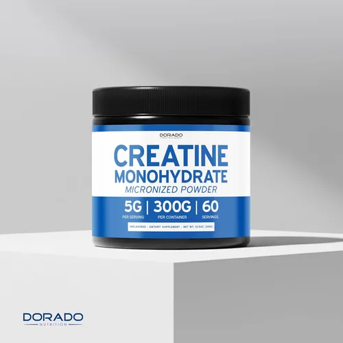 Vista 5 de Monohidrato de creatina en polvo 5G l micronizado y sin sabor l 60 porciones 5000 mg por porción l Suplemento de creatina pura para hombres
